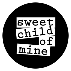 black and white logo sweet child of mine
