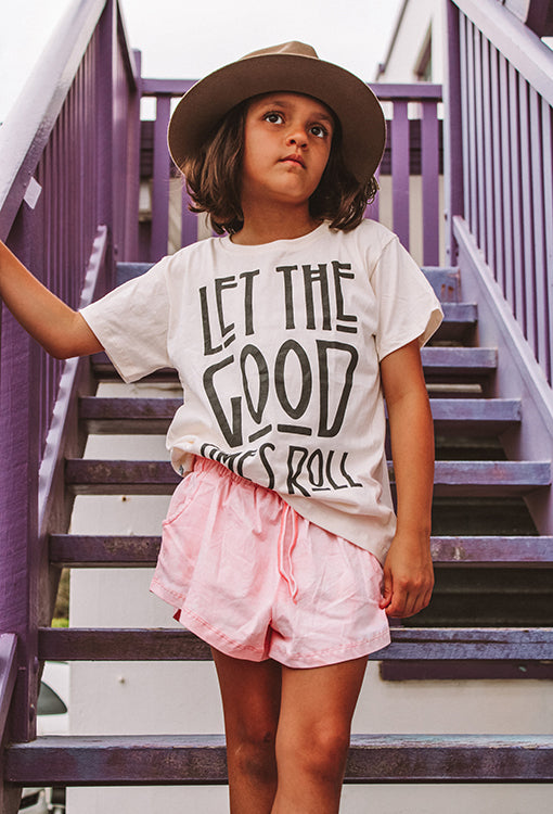 Let the Good Times Roll Tee - Ivory