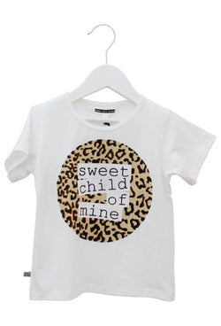 Sweet Child of Mine Logo Tee - Leopard Print
