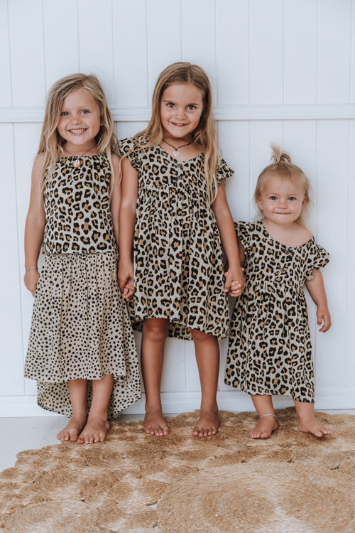Babydoll Dress - Leopard