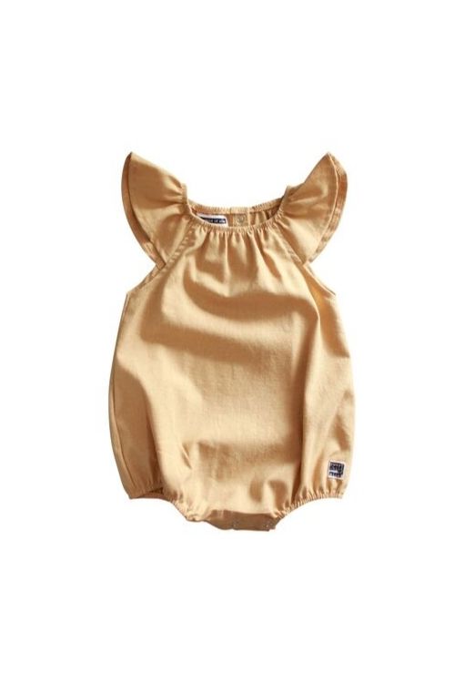 Scout Romper - Linen Old Gold