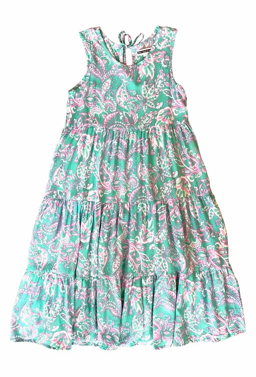 Mali Maxi Dress - Fleur Seafoam