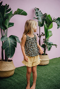 Butterfly Tank - Leopard Print