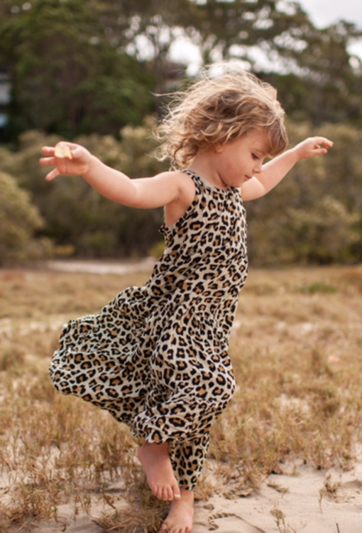 Girl in 2025 leopard dress